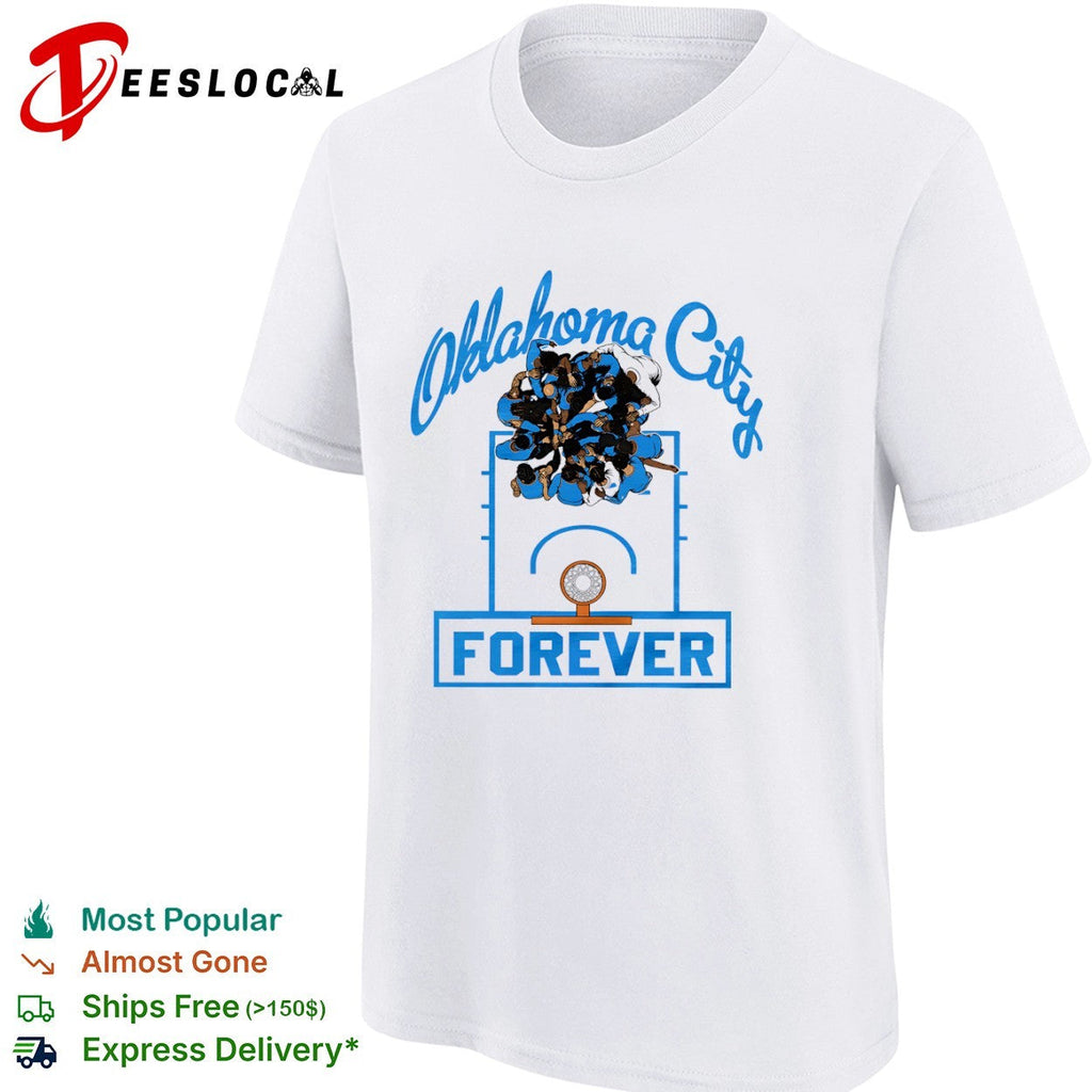 Oklahoma City Thunder Basketball Team Oklahoma City Forever Player Huddle shirt Unisex
