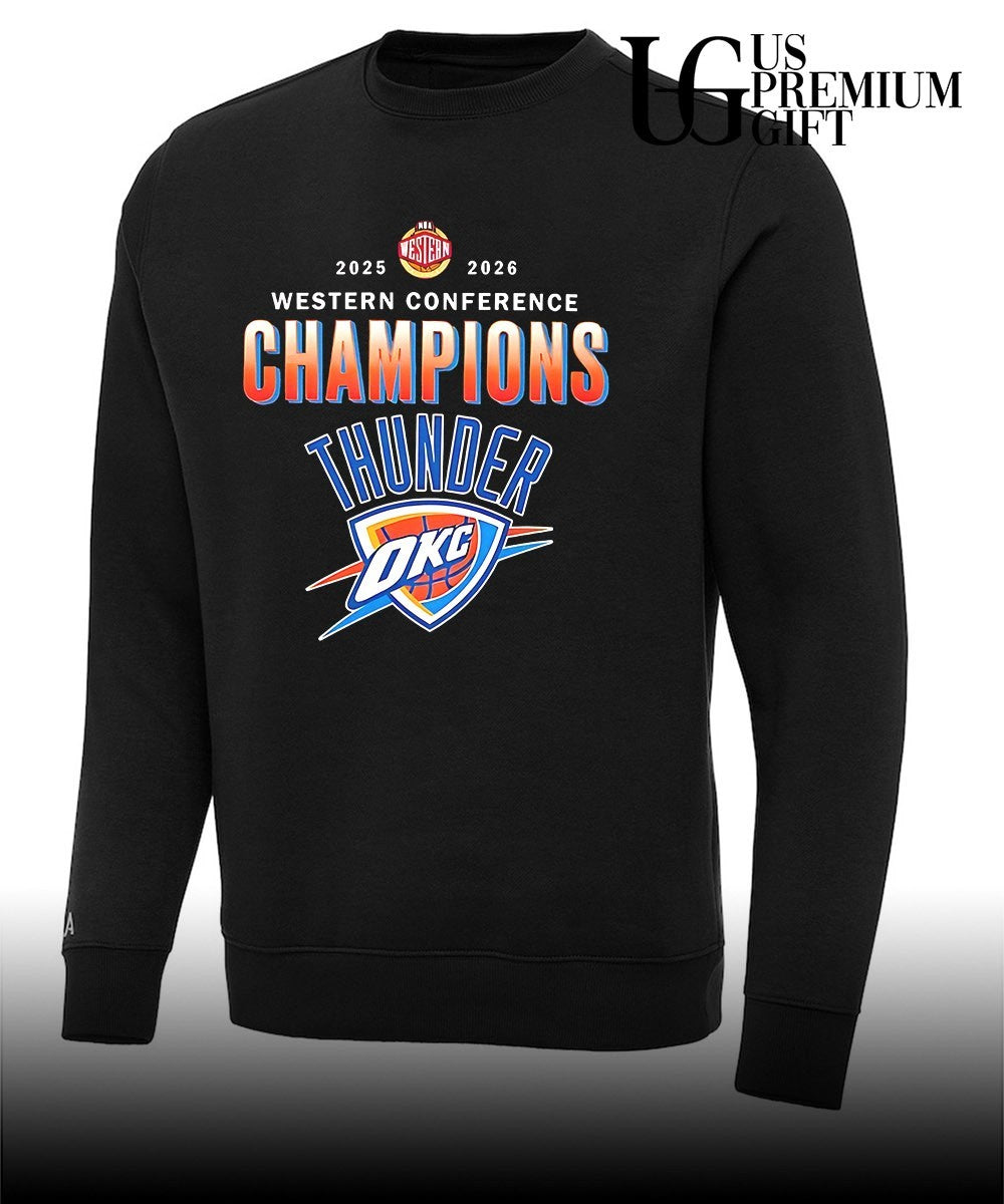 Oklahoma City Thunder Finals Western Conference Champions 2025-2026 retro shirt Unisex