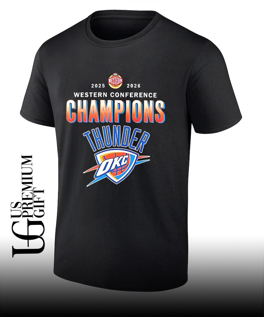 Oklahoma City Thunder Finals Western Conference Champions 2025-2026 retro shirt Unisex