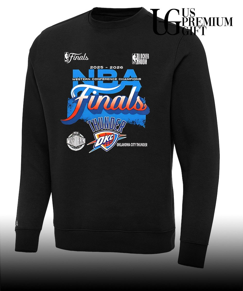 Oklahoma City Thunder Finals Western Conference Champions 2026 Locker Room shirt Unisex