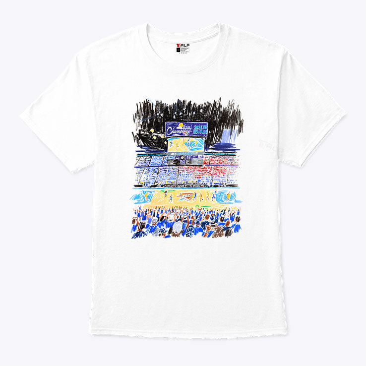 Oklahoma City Thunder Indiana Pacers Stadium Art T Shirt Unisex