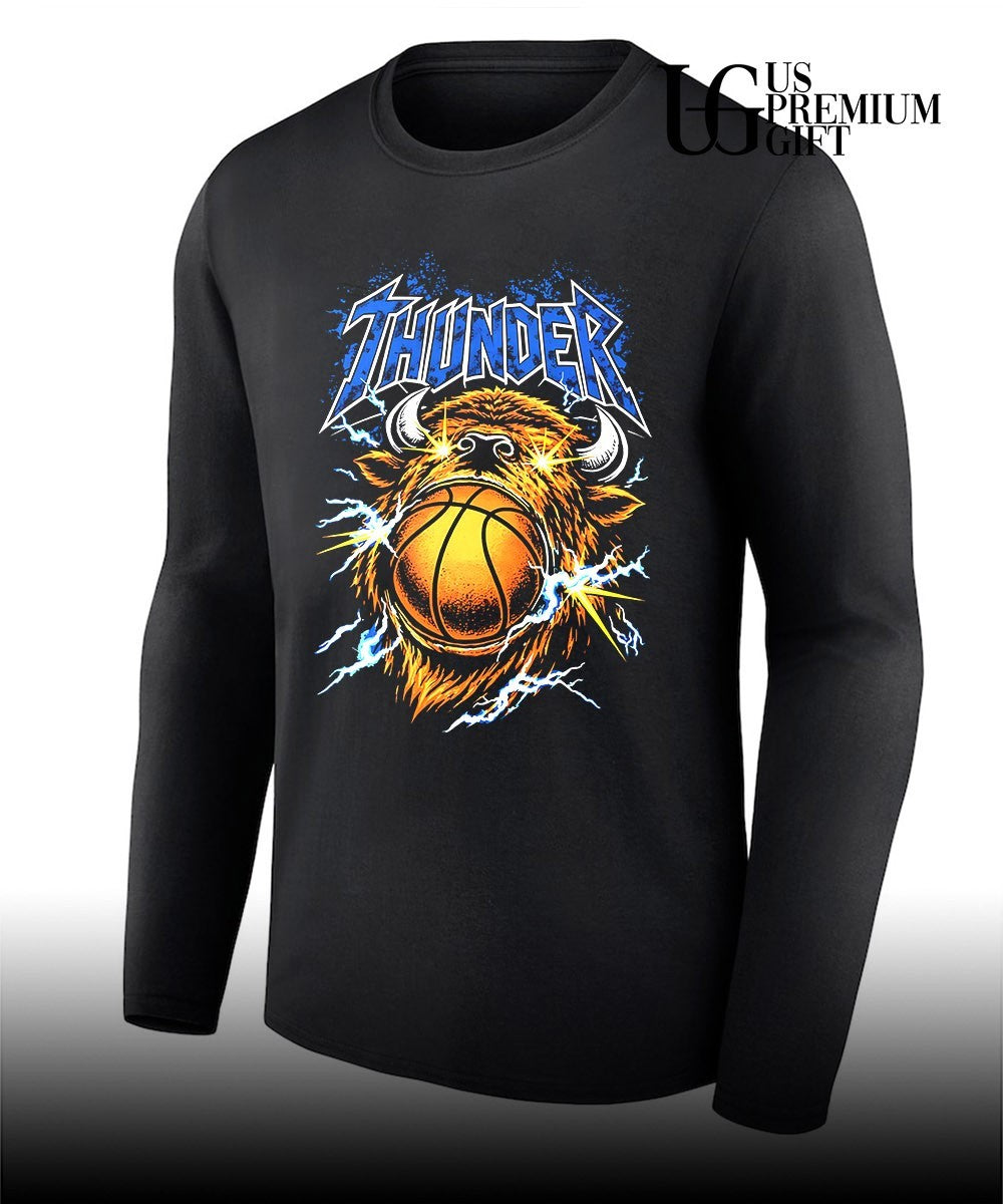 Oklahoma City Thunder NBA Basketball Bison Thunder shirt Unisex