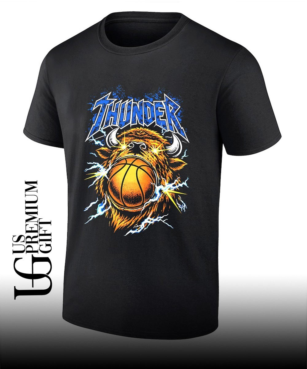 Oklahoma City Thunder NBA Basketball Bison Thunder shirt Unisex