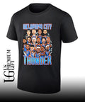 Oklahoma City Thunder NBA Basketball Team Players Roster caricature art shirt Unisex
