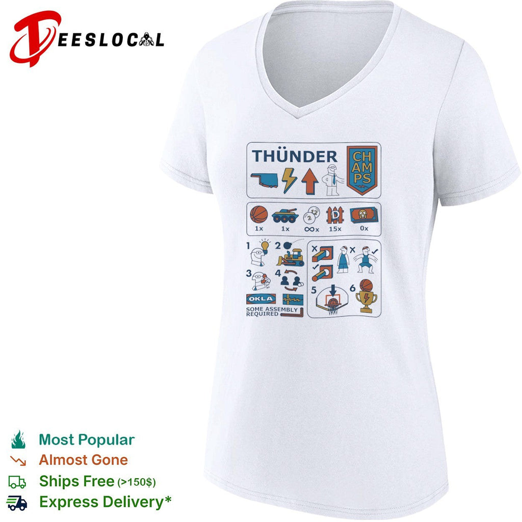 Oklahoma City Thunder Sam Presti Some Assembly Required Parody NBA Basketball shirt Unisex