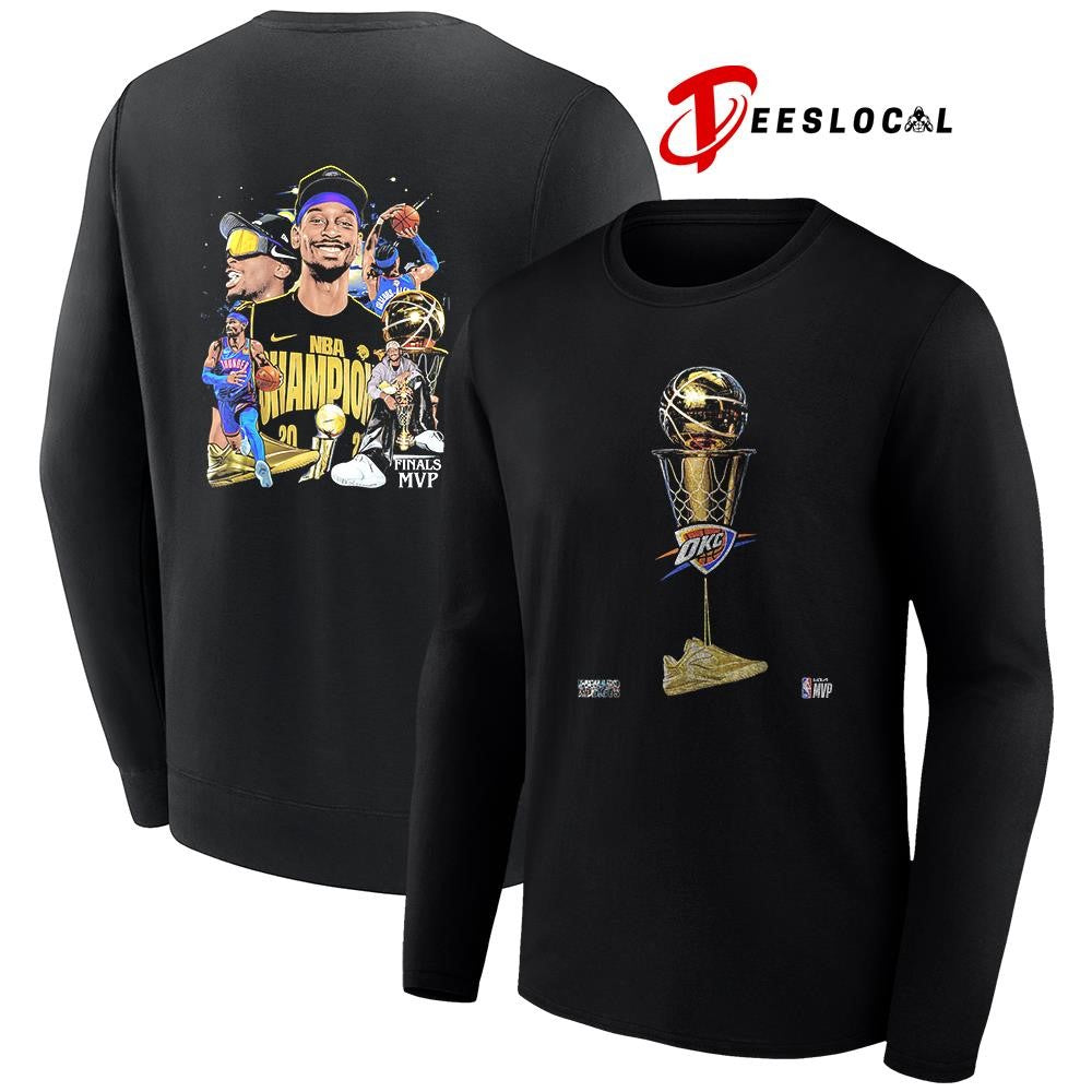 Oklahoma City Thunder Shai Gilgeous Alexander SGA finals MVP trophy shirt Unisex