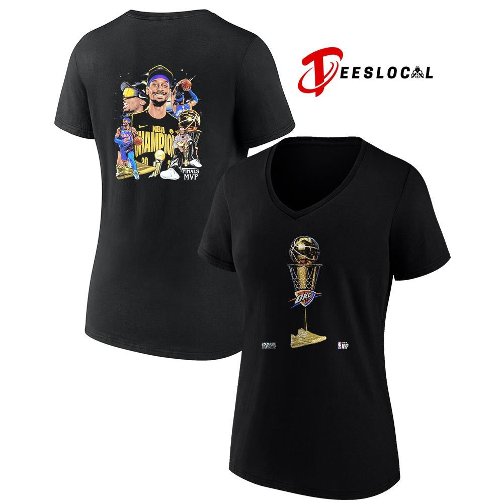 Oklahoma City Thunder Shai Gilgeous Alexander SGA finals MVP trophy shirt Unisex