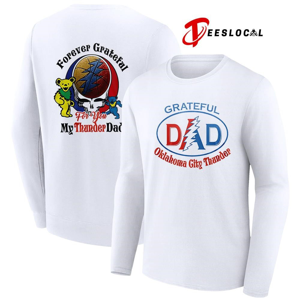 Oklahoma City Thunder x Grateful Dead Father Day forever Grateful logo shirt Unisex