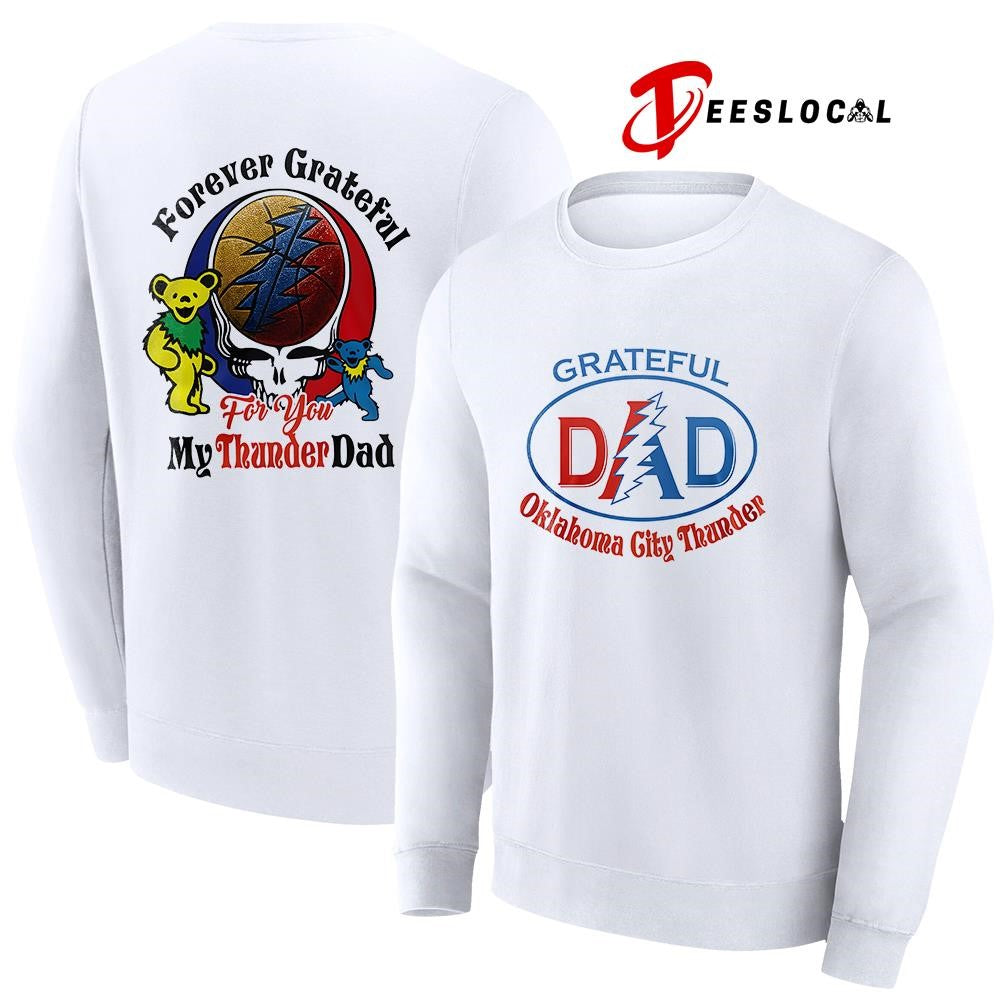 Oklahoma City Thunder x Grateful Dead Father Day forever Grateful logo shirt Unisex