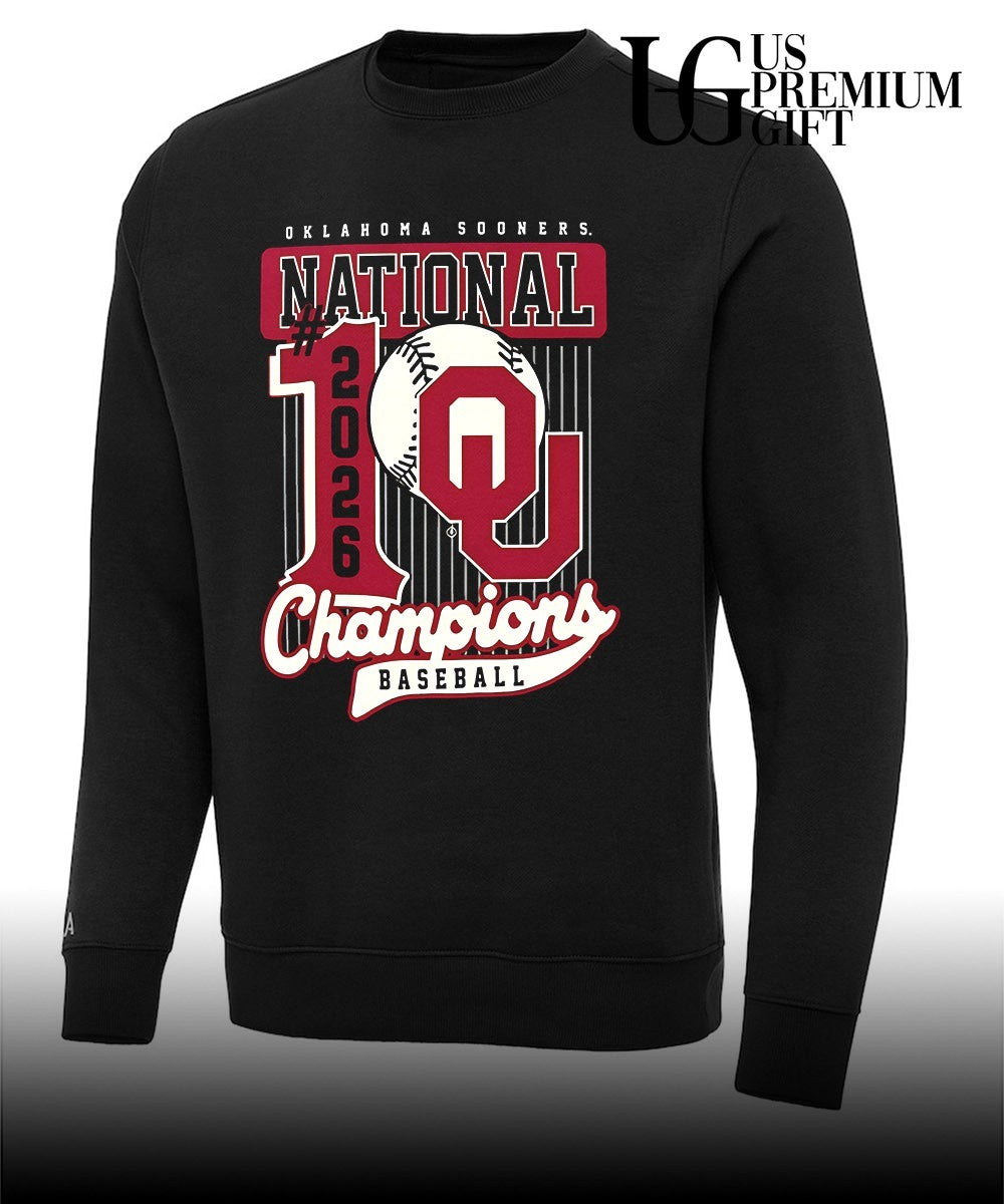Oklahoma Sooners #1 NCAA Baseball National 2026 Champions shirt Unisex