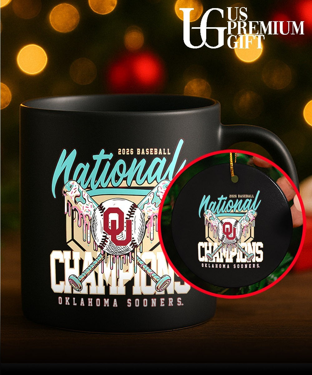 Oklahoma Sooners 2026 Baseball National Champions Team logo melted shirt Unisex