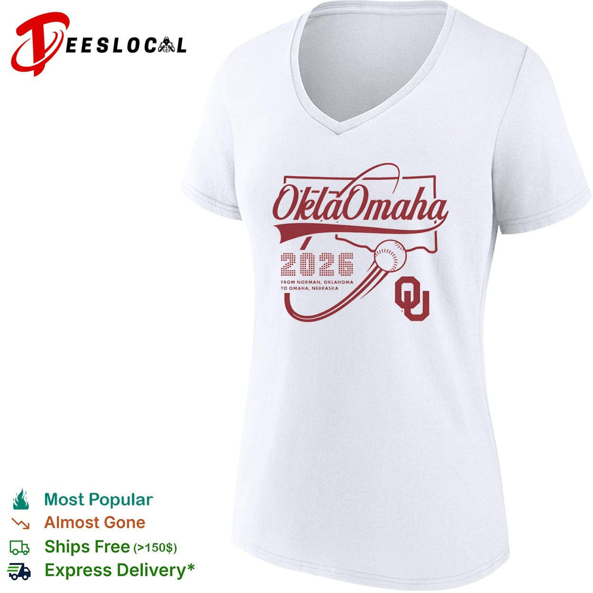Oklahoma Sooners 2026 From Norman Oklahoma To Omaha Nebraska University Of Oklahoma Shirt Unisex