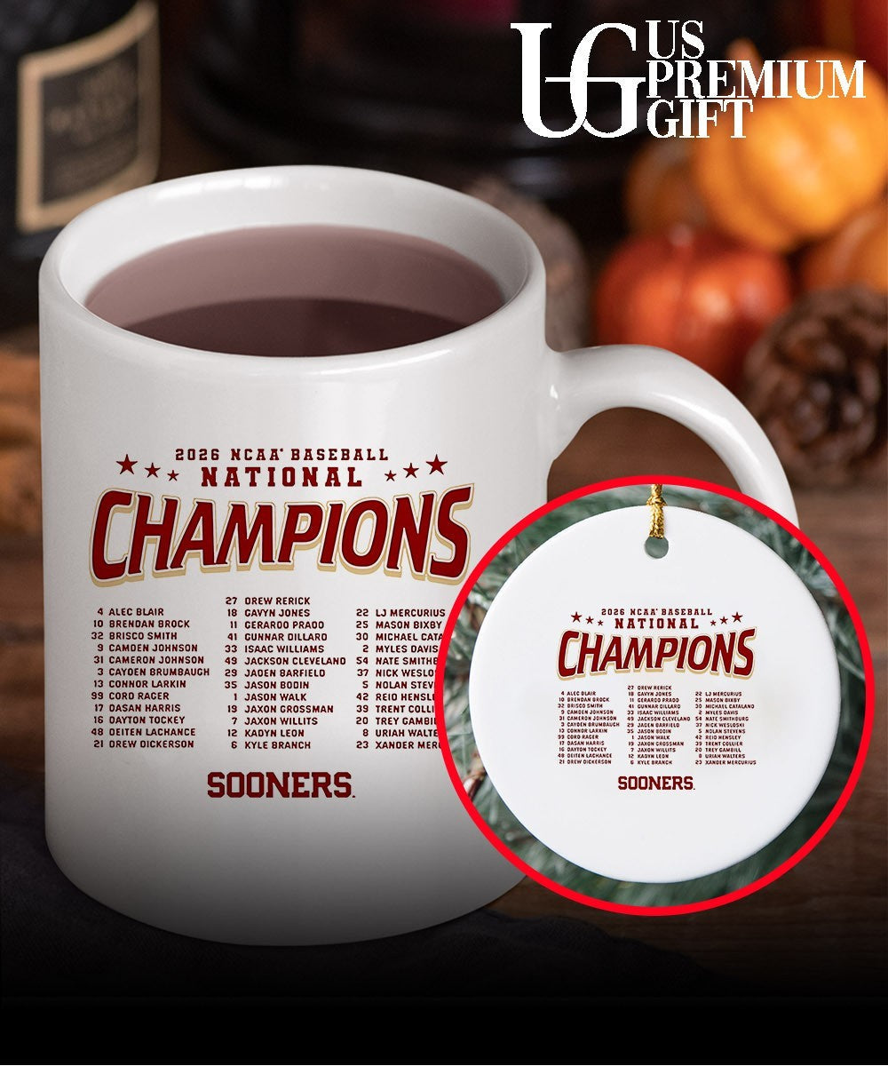 Oklahoma Sooners 2026 NCAA Baseball Men’s College World Series Champions Roster shirt Unisex