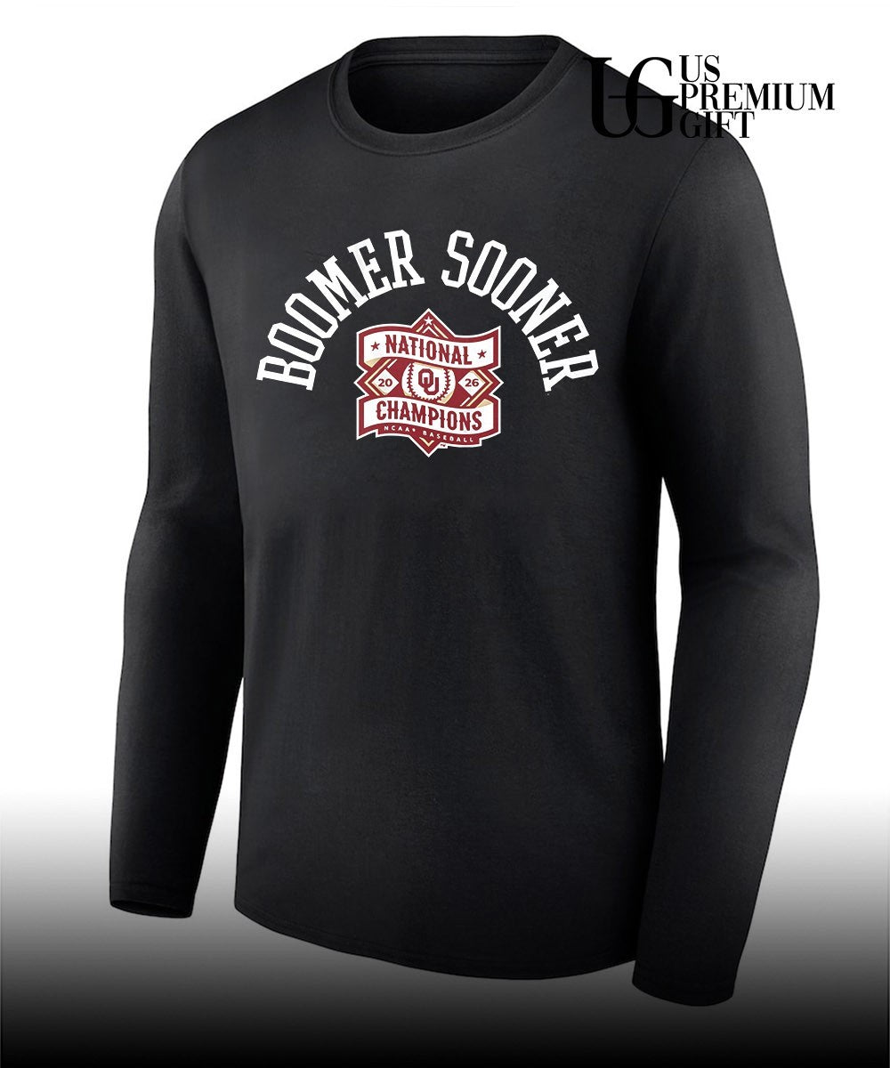 Oklahoma Sooners 2026 NCAA Baseball National Champions Boomer Sooner shirt Unisex