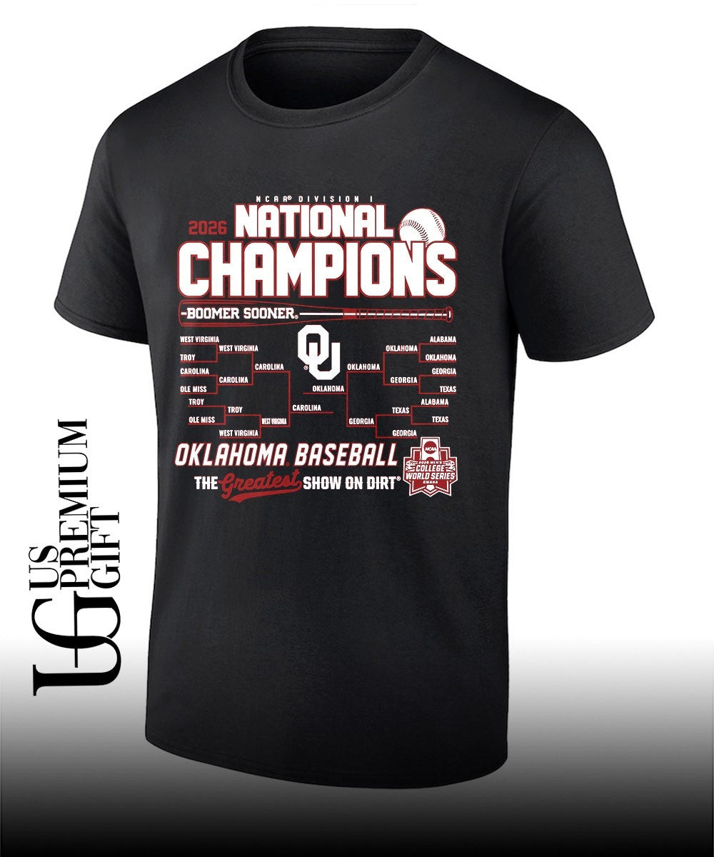 Oklahoma Sooners 2026 NCAA Division I National Champions Baseball The Greatest Show shirt Unisex