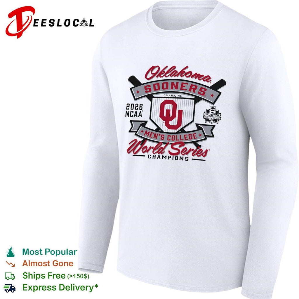 Oklahoma Sooners 2026 NCAA Men College World Series Champions Omaha NE shirt Unisex