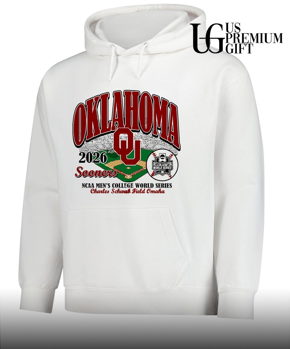 Oklahoma Sooners 2026 NCAA Men’s College World Series Charles Schwab Field shirt Unisex