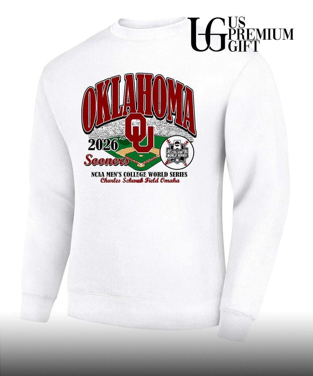 Oklahoma Sooners 2026 NCAA Men’s College World Series Charles Schwab Field shirt Unisex
