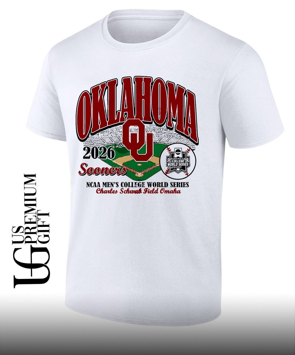 Oklahoma Sooners 2026 NCAA Men’s College World Series Charles Schwab Field shirt Unisex