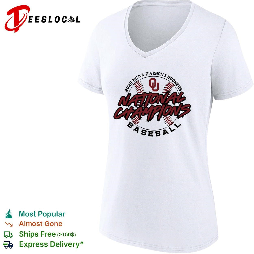 Oklahoma Sooners 2026 NCAA division I national champions baseball graphic shirt Unisex