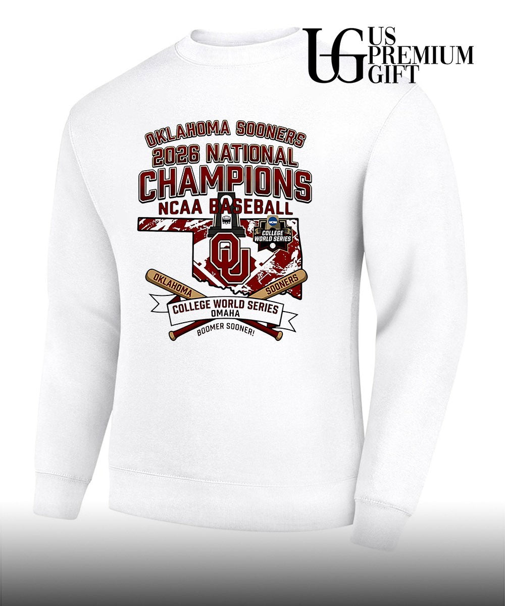 Oklahoma Sooners 3 Time National Champions NCAA Division I Baseball 2026 shirt Unisex