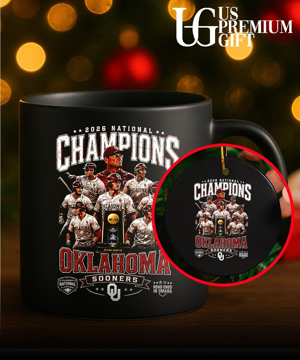 Oklahoma Sooners Baseball 2026 National Champions Road Ends in Omaha T shirt Unisex