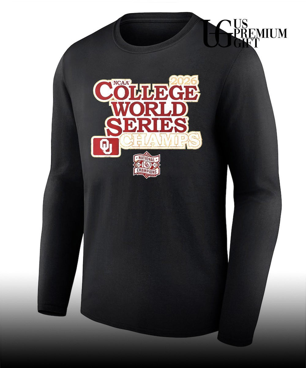 Oklahoma Sooners Baseball 2026 National Champions shirt Unisex