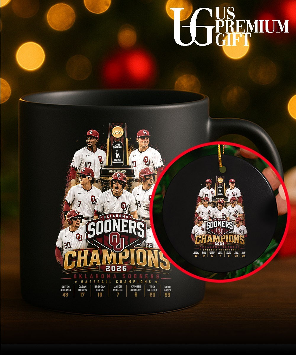 Oklahoma Sooners Baseball NCAA 2026 Division I National Champion Sooners Champions shirt Unisex