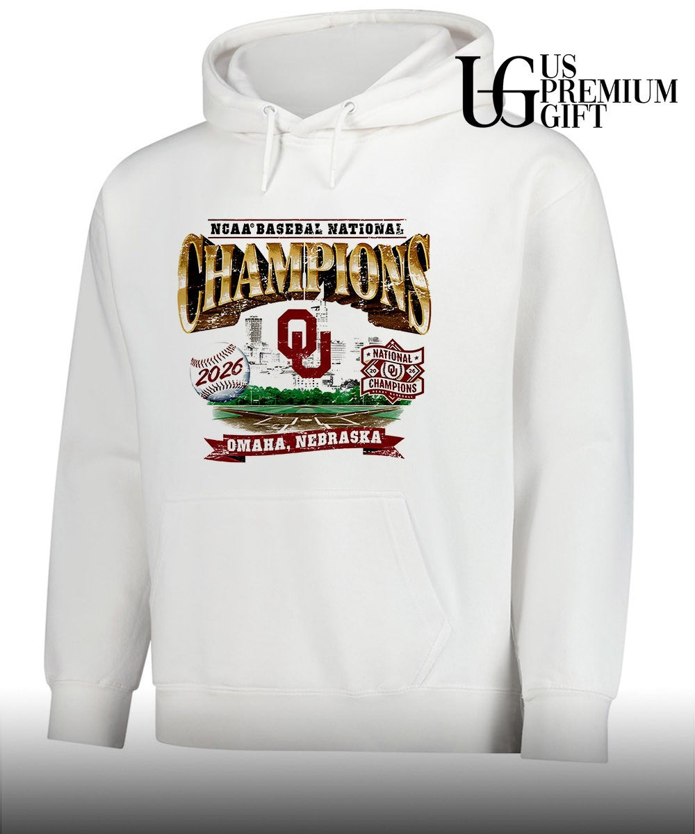 Oklahoma Sooners Baseball NCAA National Champions 2026 Omaha Nebraska shirt Unisex