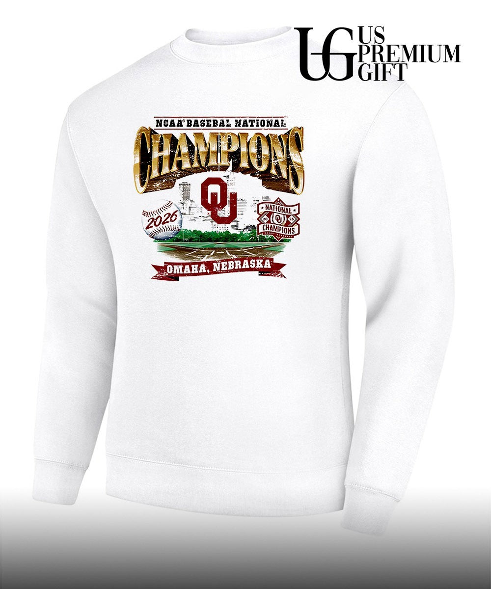 Oklahoma Sooners Baseball NCAA National Champions 2026 Omaha Nebraska shirt Unisex