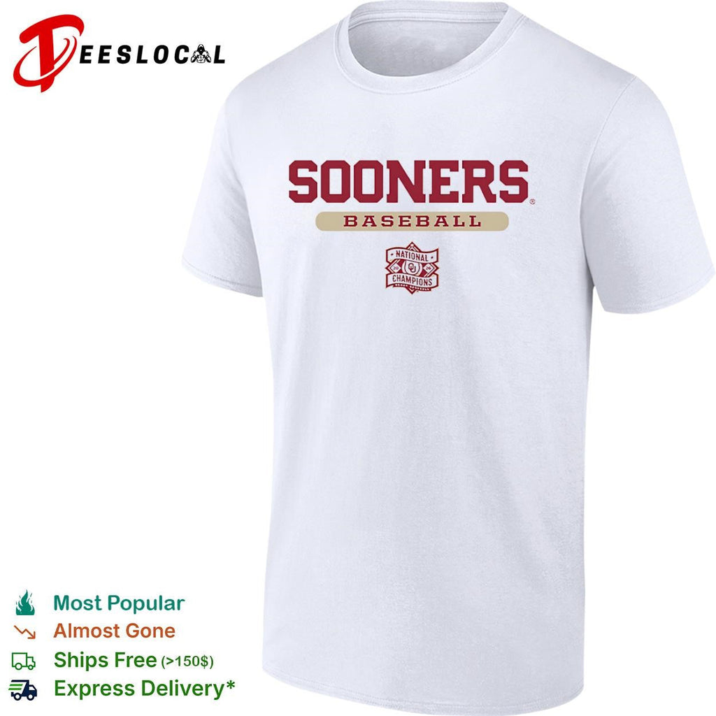 Oklahoma Sooners Baseball National Champions 2016 University Athletics logo shirt Unisex