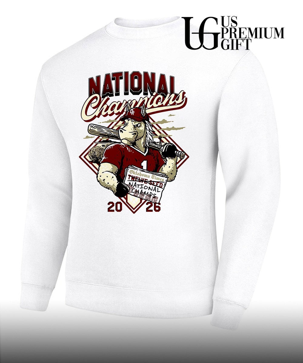 Oklahoma Sooners Baseball National Champions Twelve Seed Newspaper 2026 shirt Unisex