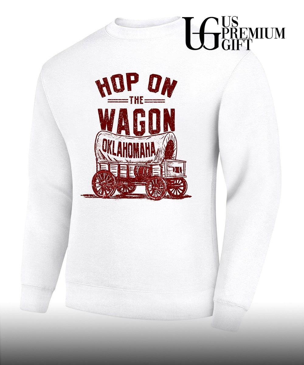 Oklahoma Sooners College Football Hop on the Wagon Oklahomaha shirt Unisex