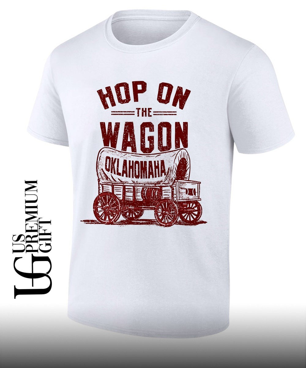 Oklahoma Sooners College Football Hop on the Wagon Oklahomaha shirt Unisex
