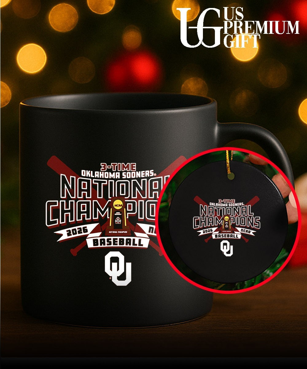 Oklahoma Sooners Crimson 2026 College World Series 3-Time Champions shirt Unisex