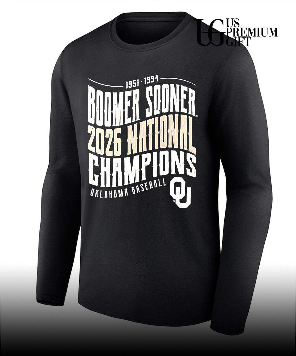 Oklahoma Sooners NCAA Baseball 1951 1994 Boomer Sooner 2026 National Champions shirt Unisex