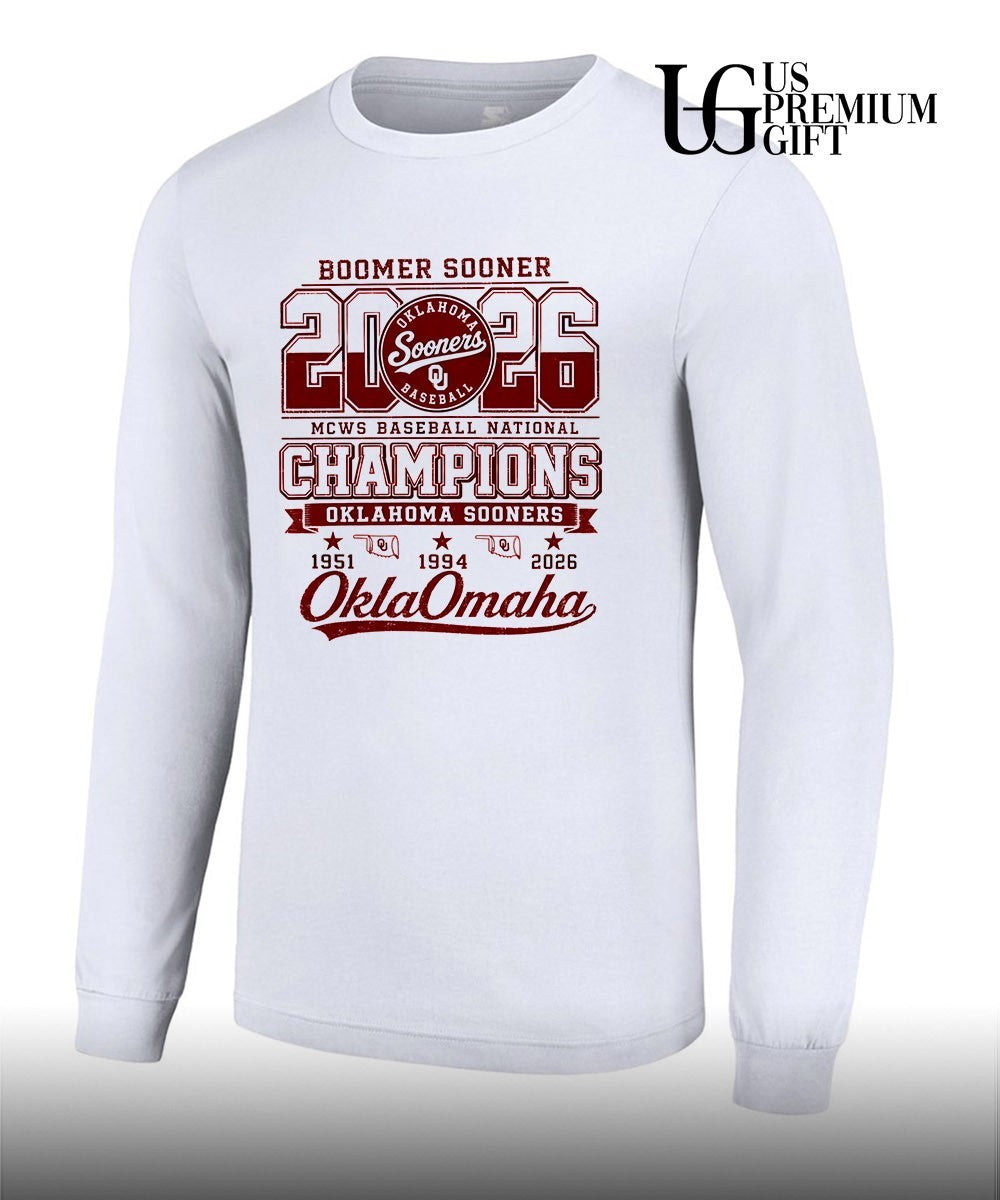 Oklahoma Sooners NCAA Baseball Boomer Sooner 2026 MCWS National Champions shirt Unisex