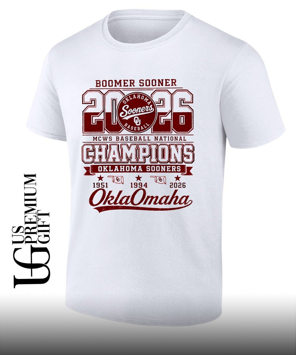 Oklahoma Sooners NCAA Baseball Boomer Sooner 2026 MCWS National Champions shirt Unisex