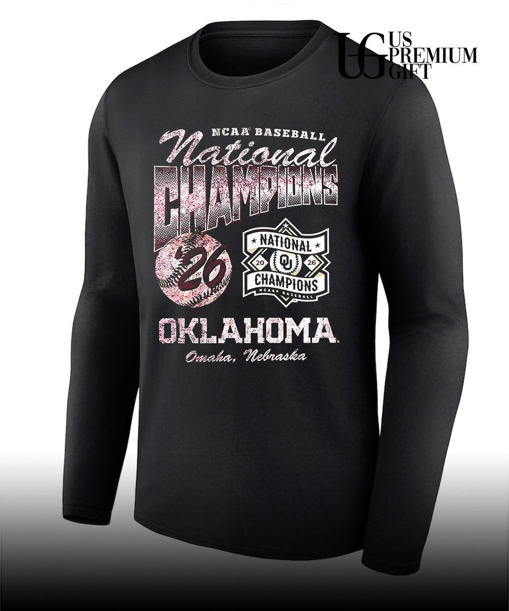 Oklahoma Sooners NCAA Baseball National Champions 2026 Omaha Nebraska shirt Unisex