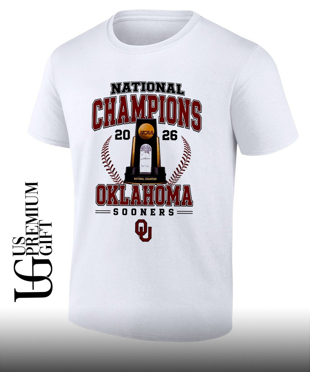 Oklahoma Sooners NCAA Baseball National Champions 2026 trophy shirt Unisex