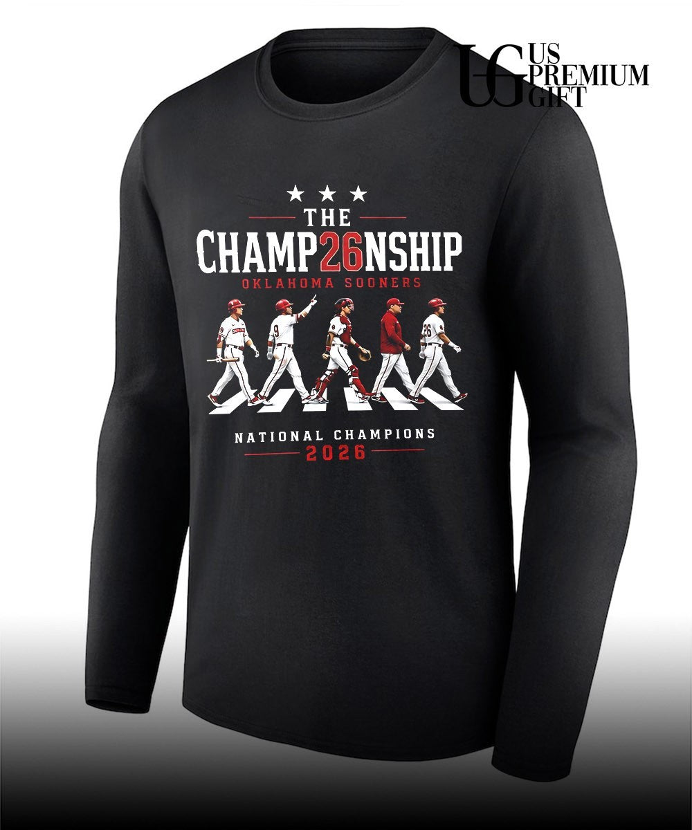 Oklahoma Sooners NCAA Baseball The Champ26nship National Champions 2026 abbey road shirt Unisex