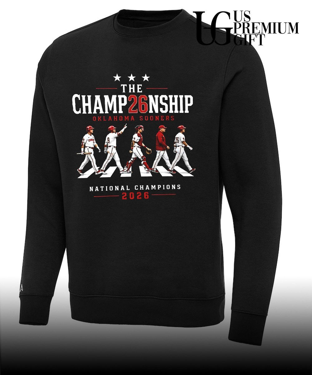 Oklahoma Sooners NCAA Baseball The Champ26nship National Champions 2026 abbey road shirt Unisex