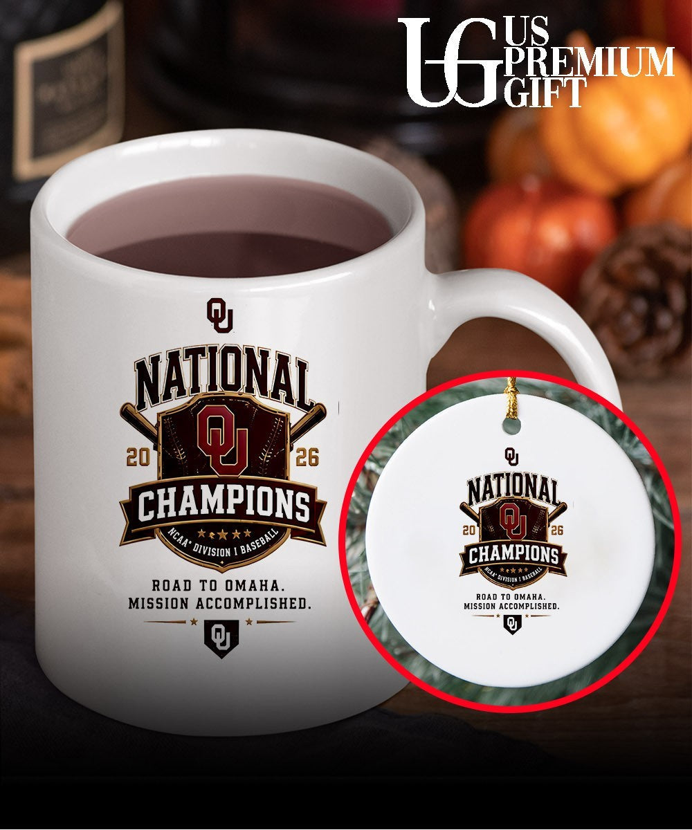 Oklahoma Sooners NCAA Division I Baseball National Champions 2026 Road to Omaha shirt Unisex