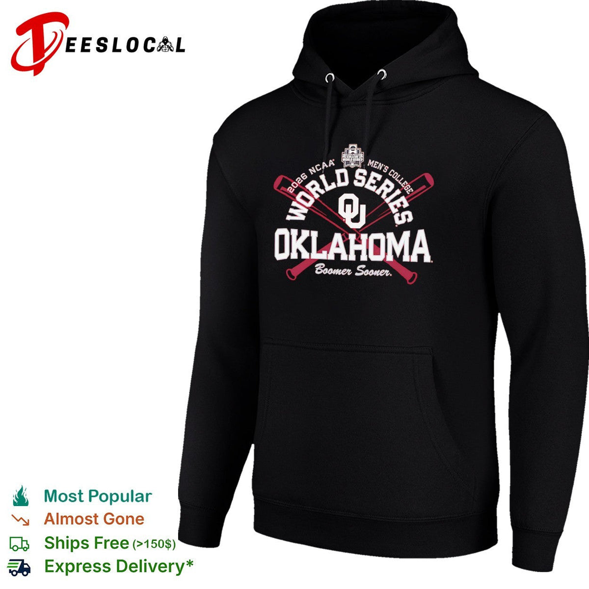 Oklahoma Sooners NCAA Men’s College World Series 2026 shirt Unisex