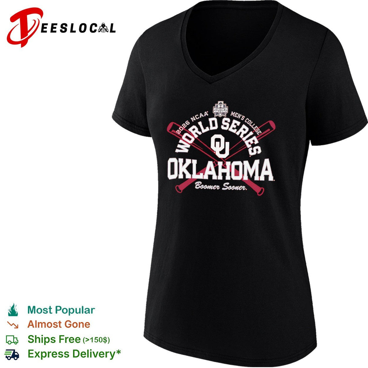 Oklahoma Sooners NCAA Men’s College World Series 2026 shirt Unisex