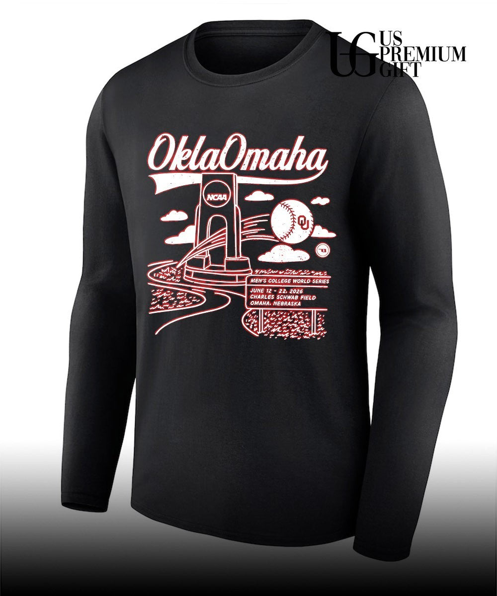 Oklahoma Sooners NCAA Men’s College World Series June 12-22 2026 OklaOmaha shirt Unisex