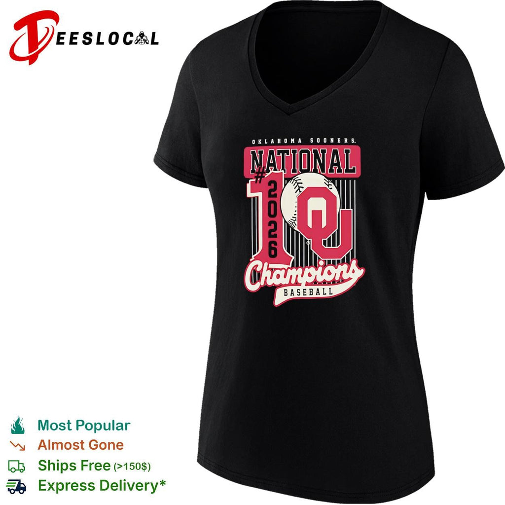 Oklahoma Sooners National 2026 Champions Baseball shirt Unisex