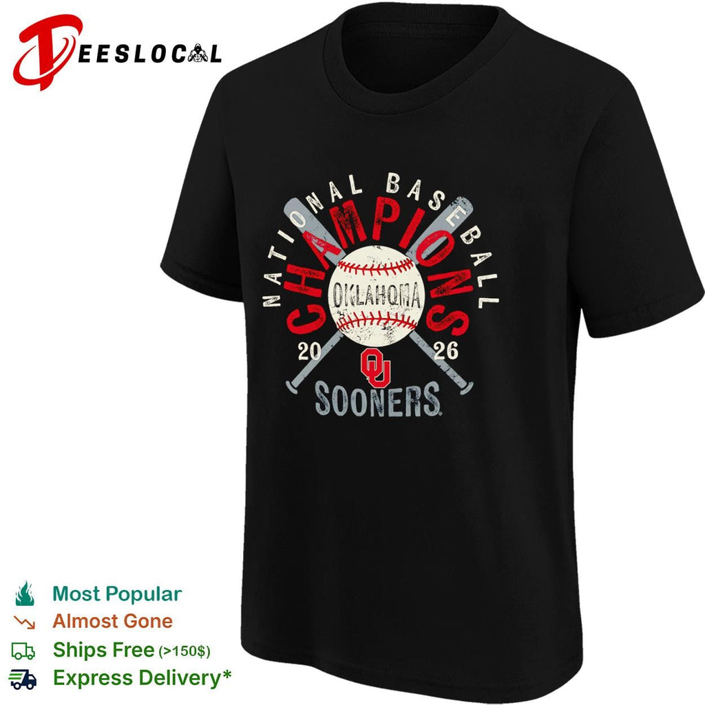 Oklahoma Sooners National Baseball Champions 2026 shirt Unisex