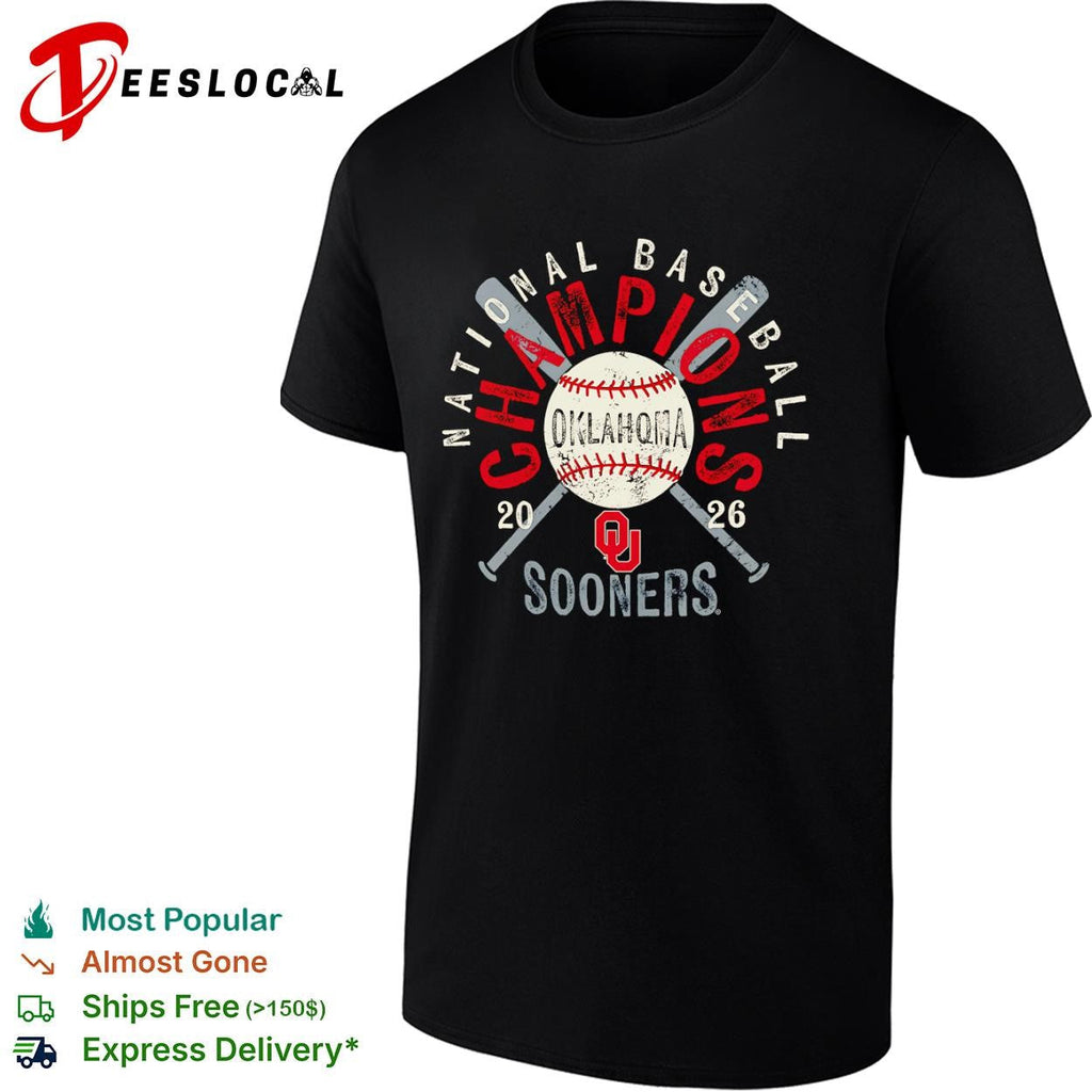 Oklahoma Sooners National Baseball Champions 2026 shirt Unisex