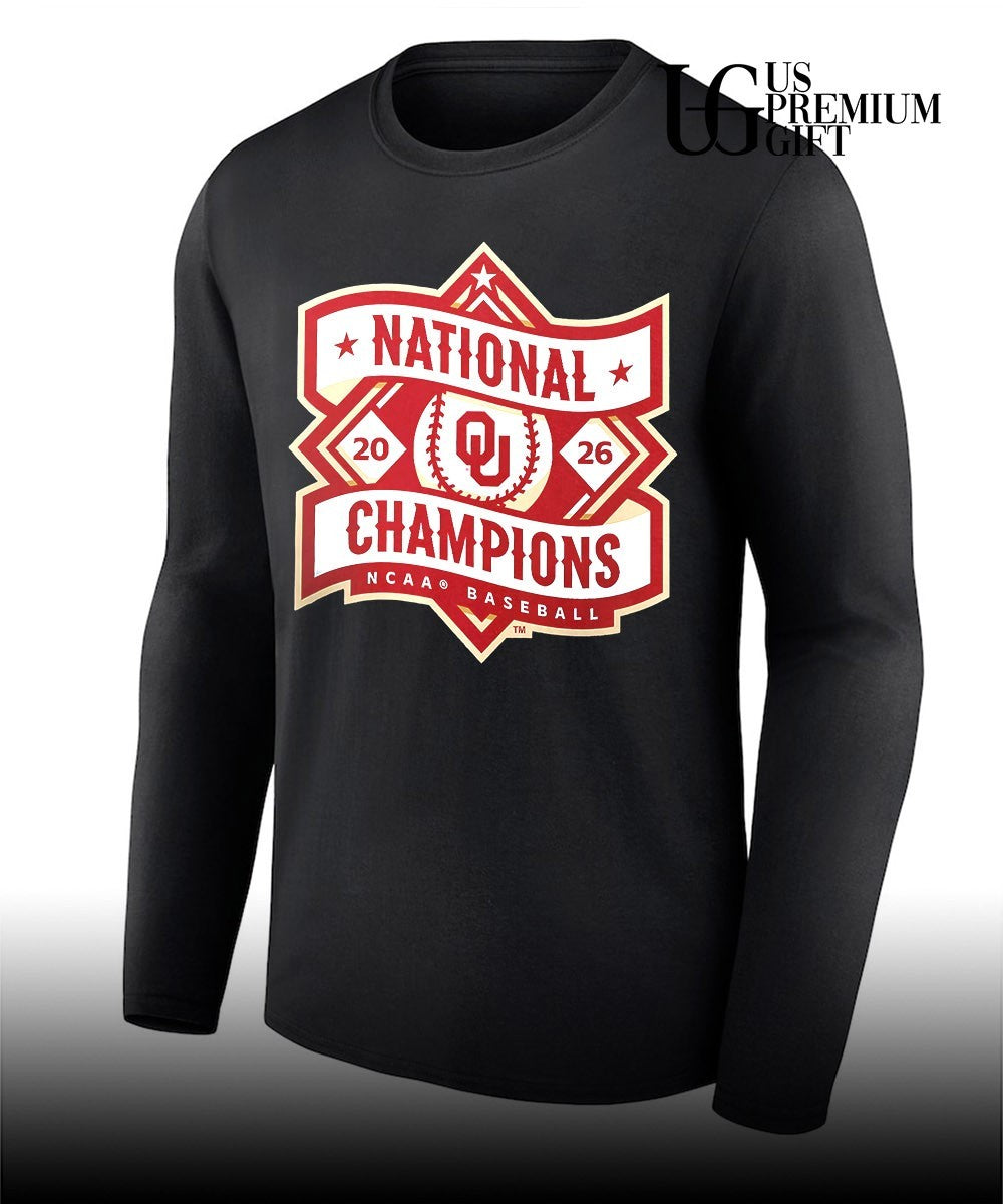 Oklahoma Sooners National Champions 2026 NCAA Baseball shirt Unisex